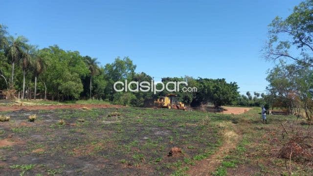 Amplio terreno de 5.500m2 sobre ruta en cabañas caacupe