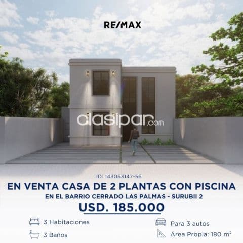 EN VENTA casa de 2 plantas CON PISCINA — foto 1