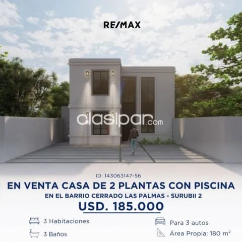 EN VENTA casa de 2 plantas CON PISCINA — foto 2