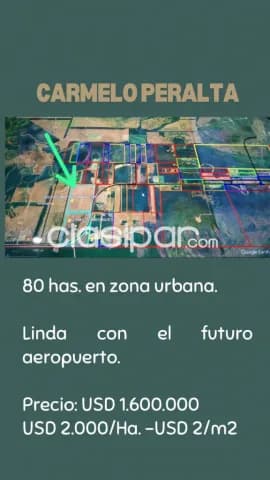 Carmelo peralta, ruta bioceanica, aeropuerto: 80 hectareas, 1.600.000 usd — foto 2