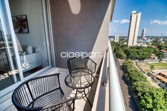 Sky tower, sta. Teresa: Elegante dpto, 1 dormit, amoblado y equipado, amenities, piscina
