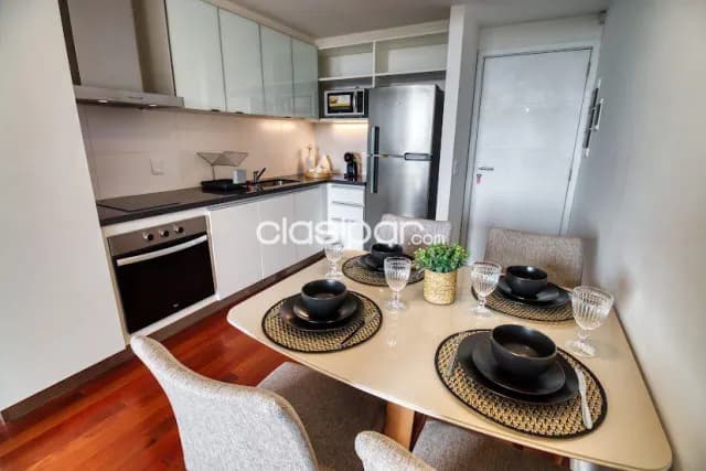 Sky tower, sta. Teresa: Elegante dpto, 1 dormit, amoblado y equipado, amenities, piscina — foto 5