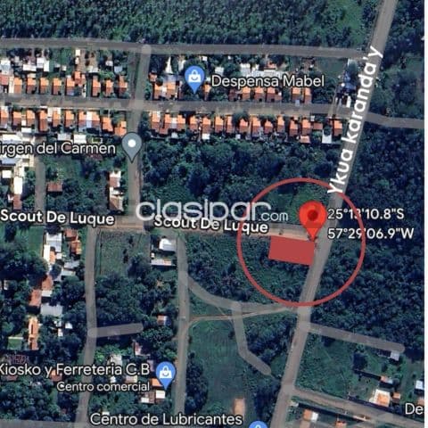 Terreno en esquina de 377m2 sobre ykua karandaý - Luque — foto 1