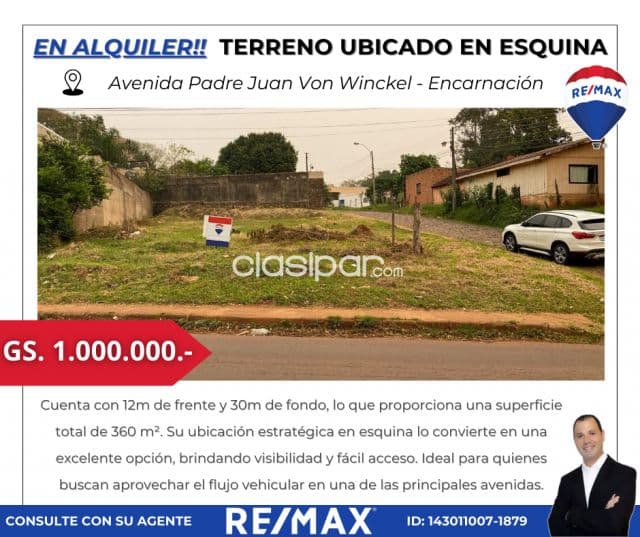 Terreno ubicado en esquina sobre la Avenida Padre Juan Von Winckel — foto 1