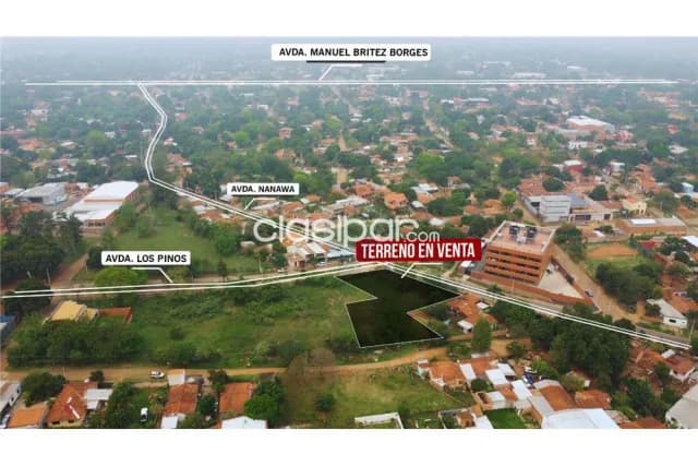 Terreno 1.713 m2 en esquina en Luque - sobre nanawa y los pinos, foto 3