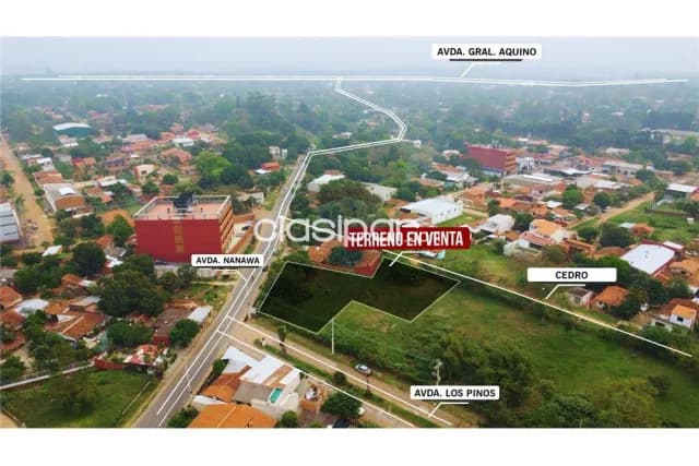 Terreno 1.713 m2 en esquina en Luque - sobre nanawa y los pinos, foto 4