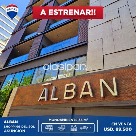 Departamento monoambiente a estrenar en el edificio alban. Zona shopping del sol✨✨, foto 1