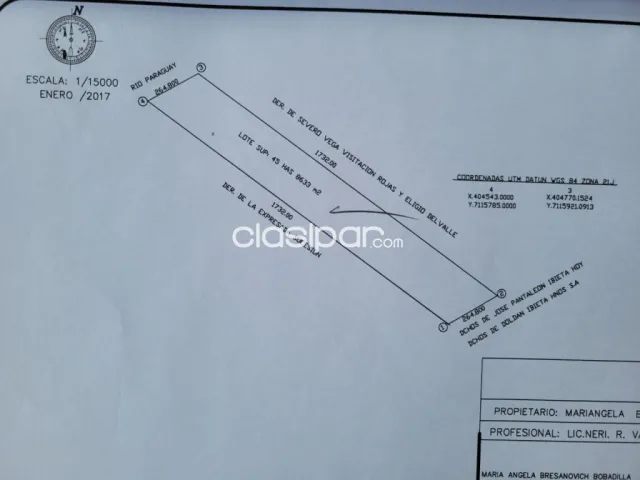Villa oliva, alberdi, s/ rio py: Ideal p/ puertos, amarraderos, barcazas, barranca alta — foto 2