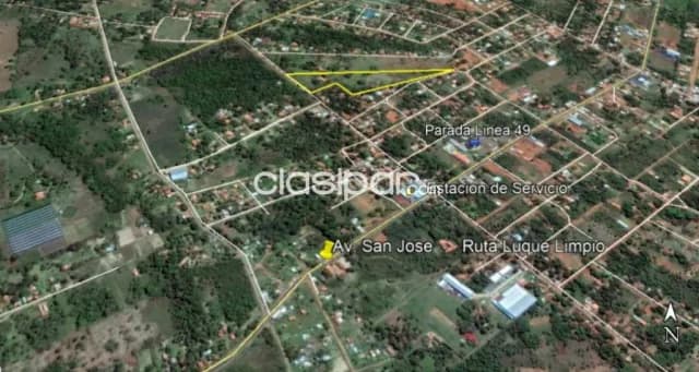 Luque, limpio: 20.700m2, zona concurrida y urbanizada, p/ barrios cerrados, loteamientos — foto 3