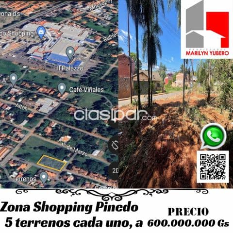 hermosos terrenos Z. Shopping Pinedo COD. CL904