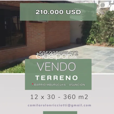 terreno con pequeña construcción a demoler en Asunción barrio Mburucuya, foto 3