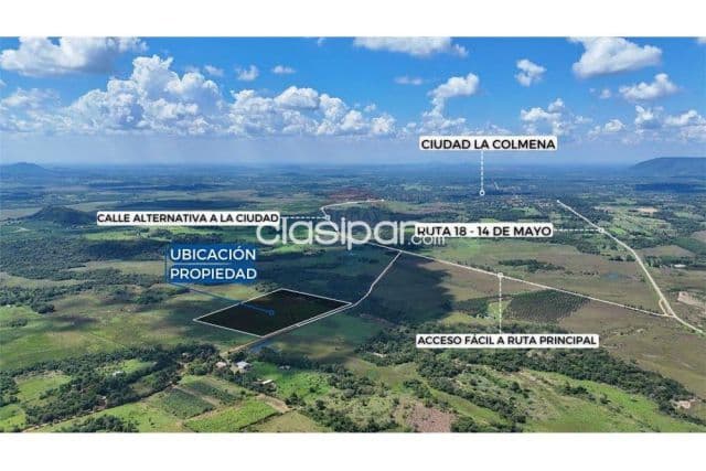 Campo de 93.921 m2 en la colmena-paraguari con 250 m2 de frente zona tranquila, foto 1