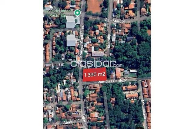 Terreno de 1.390 m2 en esquina Lambaré-villa cerro cora a 300 mtrs de cacique, foto 4