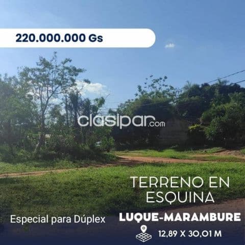 Hermoso terreno ubicado en la ciudad de Luque, especial para duplex ‼️
