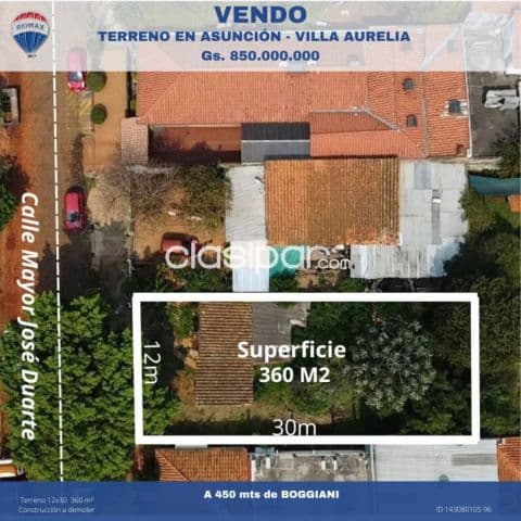 Terreno en villa aurelia - Asunción