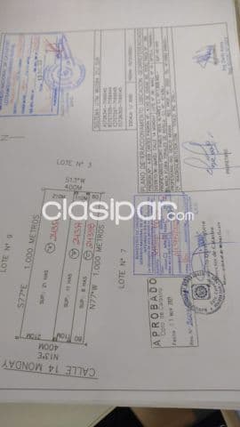 Alto paraná, santa rita, cedrales: 21 has, s/ asfalto, 35.000 usd/ha