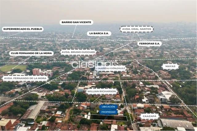 AMPLIO TERRENO en ZONA BRUNO GUGGIARI 270,000 USD Paraguay Asunción Vista Alegre Caaza, foto 3