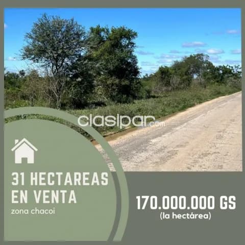 Chacoí: 31 has, p/ loteamientos, emprendimientos inmobiliarios, barrios cerrados, etc, foto 2