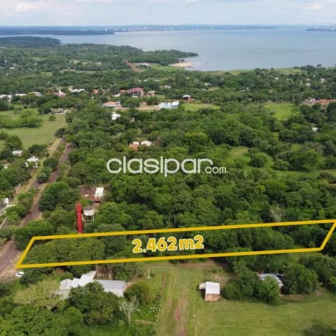 Lote en esquina de 2462 m2 en san juan del paraná, sobre avenida, foto 2