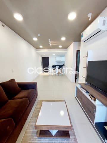 Departamento de 2 habitaciones semi amoblado, Zona Shopping del Sol, Carmelitas