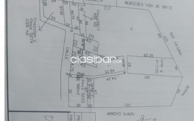 en venta terreno en ciudad de Piribebuy