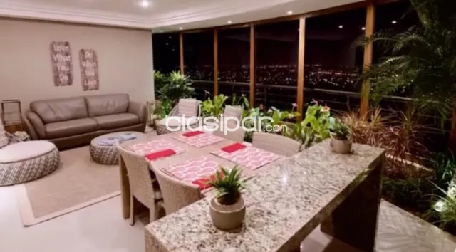 Ed. Altagracia, sta. Teresa: Alquilo exclusivo depto. 345m2, 5 suites, jardín, piscina, foto 4