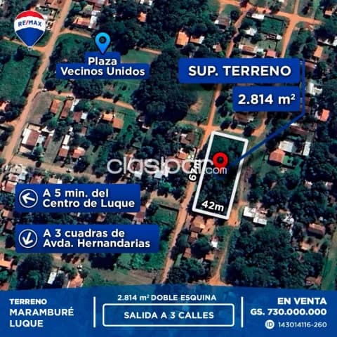 Terreno de 2.814m2 en Marambure - Luque, foto 5