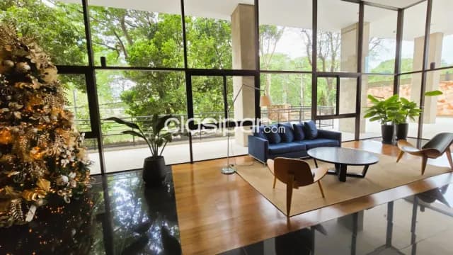 Ed. Torres del mirador, Trinidad: 3 dormit, elegante depto. Amoblado, balcones, jardín, foto 4