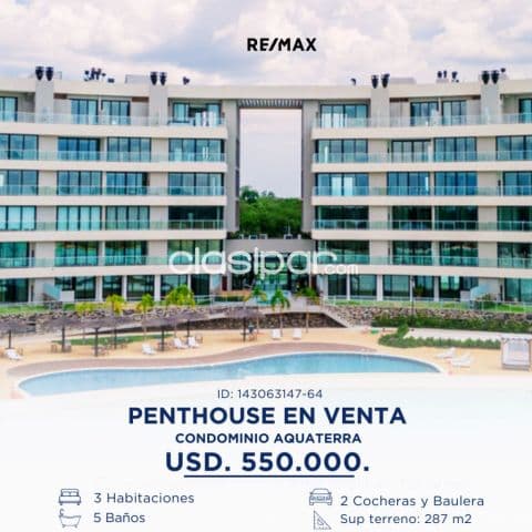Penthouse en venta condominio aquaterra — foto 1