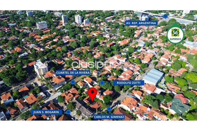 Terreno de 414,44 m2 a mins de Villa Morra c/construccion generando renta mensual