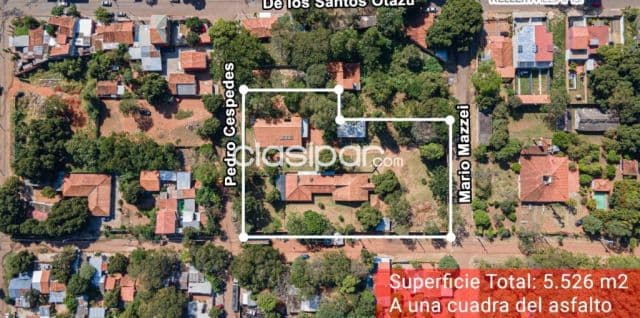 Amplio terreno en lambare 5.526 mts2