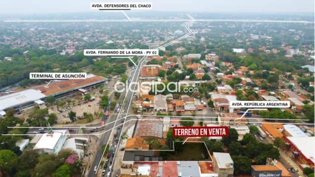 Amplio terreno de 1202m2 frente a la terminal de asuncion, foto 4