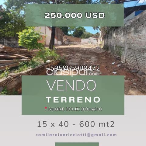 terreno de 600 m2 sobre la avda Félix bogado, foto 3
