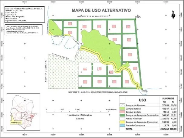 Campo de 7.454 há, en boquerón, cercano a la frontera con bolivia y argentina — foto 2
