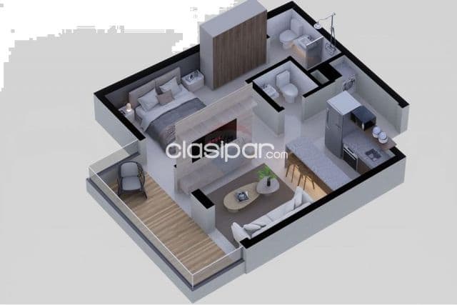 departamento en edificio R bulnes