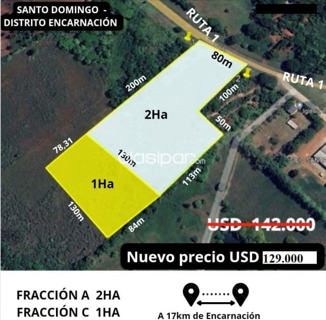 3 hectáreas sobre ruta 1, santo domingo, foto 1