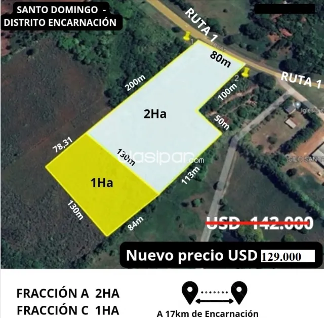 3 hectáreas sobre ruta 1, santo domingo, foto 2