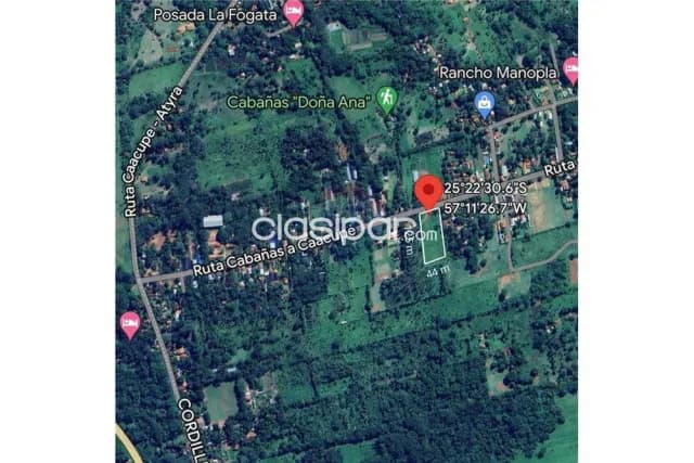 Terreno de 5500 m2 en cabañas caacupe — foto 2
