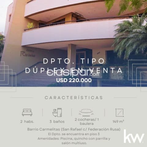 Departamento tipo dúplex en Barrio Las Lomas