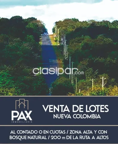 Lotes al contado o hasta 130 cuotas - nueva colombia, foto 2