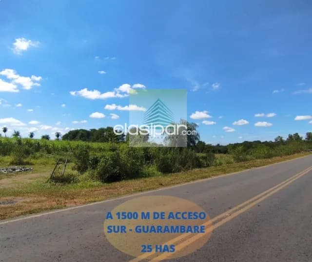Guarambaré 25 hectáreas a 1500 metros de acceso sur sobre ruta asfaltada, foto 3
