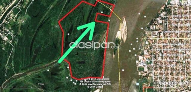 Chacoí: 80 hects. S/ rio paraguay, frente a armada, club sajonia, p/ importantes emprendim, foto 1
