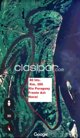 Chacoí: 80 hects. S/ rio paraguay, frente a armada, club sajonia, p/ importantes emprendim, foto 3