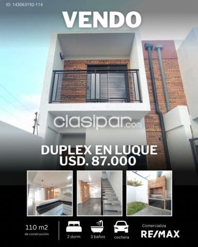 En venta duplex en Luque!!