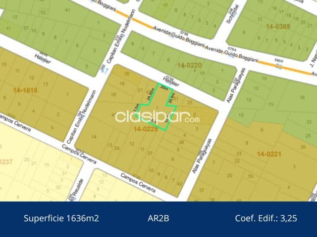 propiedad de 1.636m2 en el barrio Mariscal (AR2B) ID: 7151
