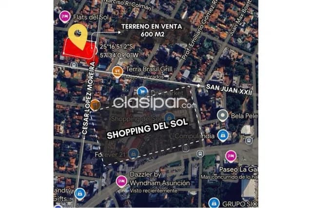 Unicoo terreno 15 X 40 a 50 mtrs del shopping del sol s/lopez moreira-bo.Carmelitas, foto 4