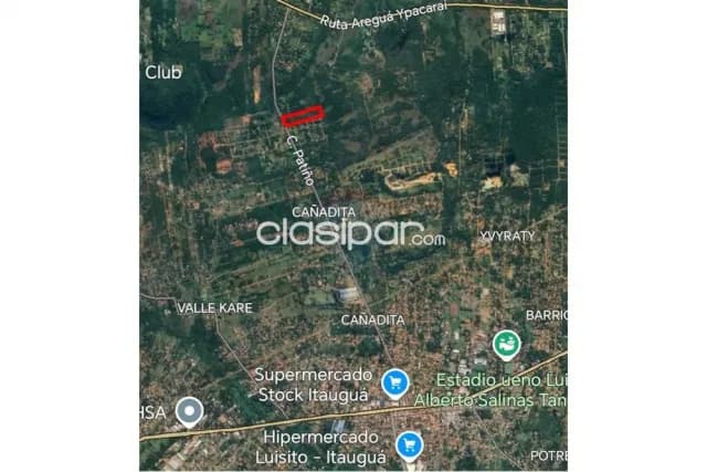 5 hectáreas s/ ruta patiño en itaugua c/ 107 mtrs de frente cerca ruta 2 y centro, foto 5