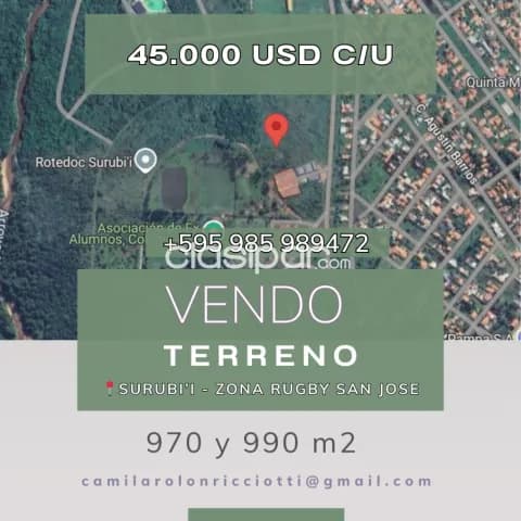 2 terrenos de 970 y 990 m2 en Surubi’i — foto 3