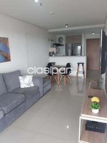 departamento amoblado de 1 dormitorio en barrio mburucya