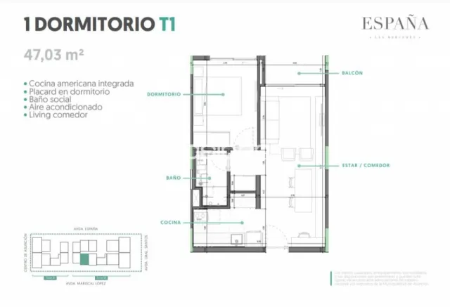 Departamento a estrenar en asuncion barrioLas Mercedes cod 5253 — foto 3